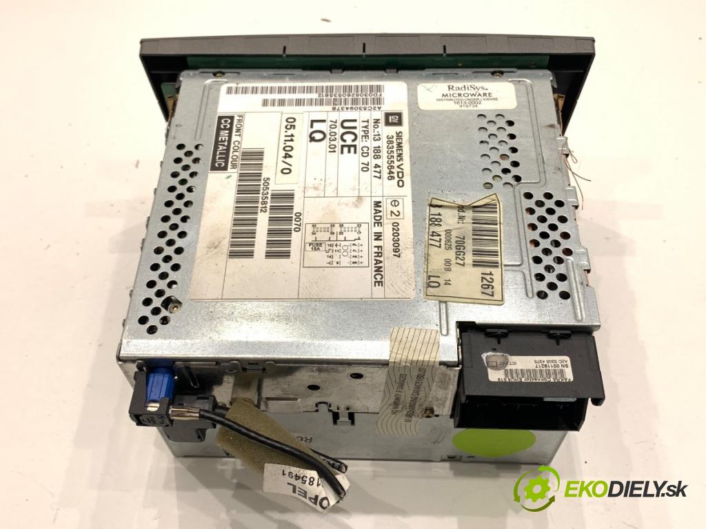 OPEL VECTRA C sedan 2006 114 kW 2.2 DGi (F69) 2198 RADIO 13188477 (Audio zariadenie)