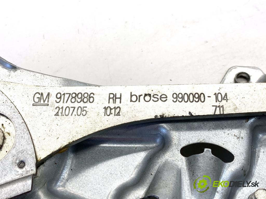 OPEL VECTRA C sedan 2006 114 kW 2.2 DGi (F69) 2198 mechanismus okna pravý přední část 9178986