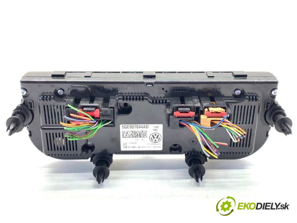 VW GOLF VII liftback 2016 85 kW e-Golf  Panel ovládania kúrenia 5GE907044AD (Prepínacie páčky pod volantom)