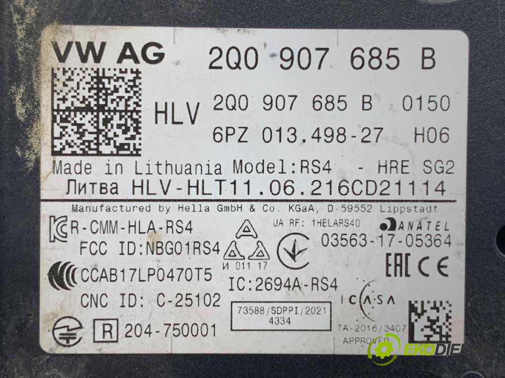 VW ARTEON liftback 2021 235 kW TSI R 1984 RADAR: DISTRONIC 2Q0907685B