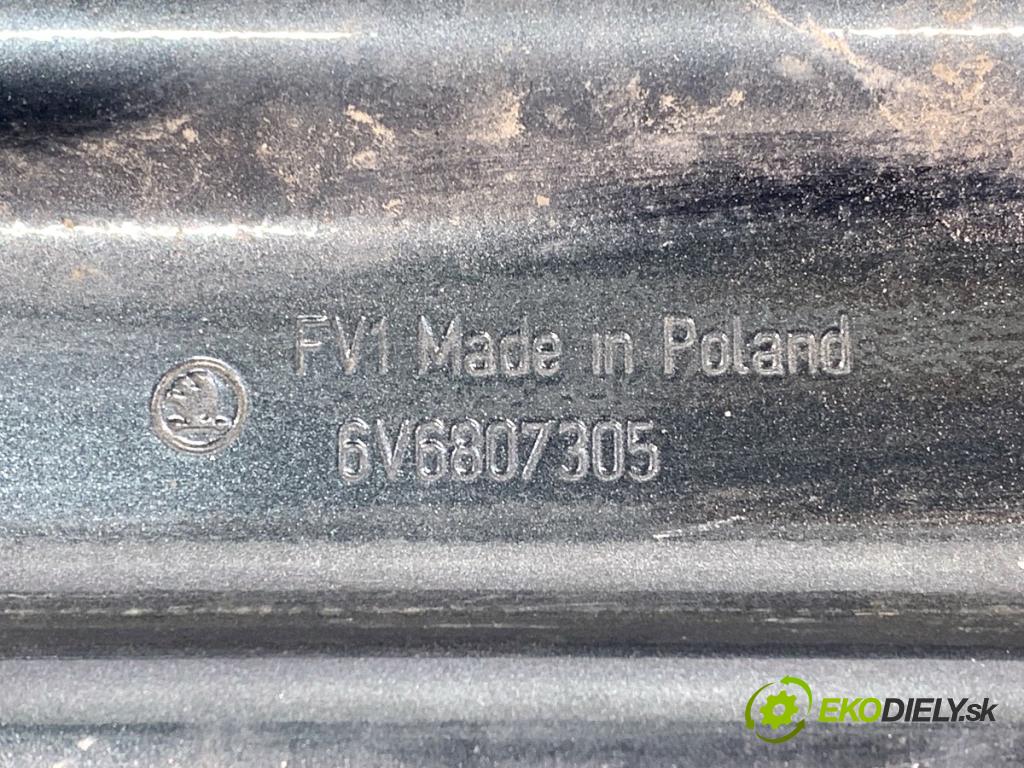 SKODA FABIA III liftback 2019 44 kW 1.0 999 výztuha nárazníka zadní část 6V6807305 (Zadní výztuha)