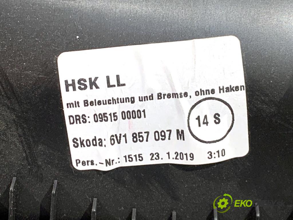 SKODA FABIA III liftback 2019 44 kW 1.0 999 přihrádka kastlík spolujezdce 6V1857097M (Přihrádka (kastlík))