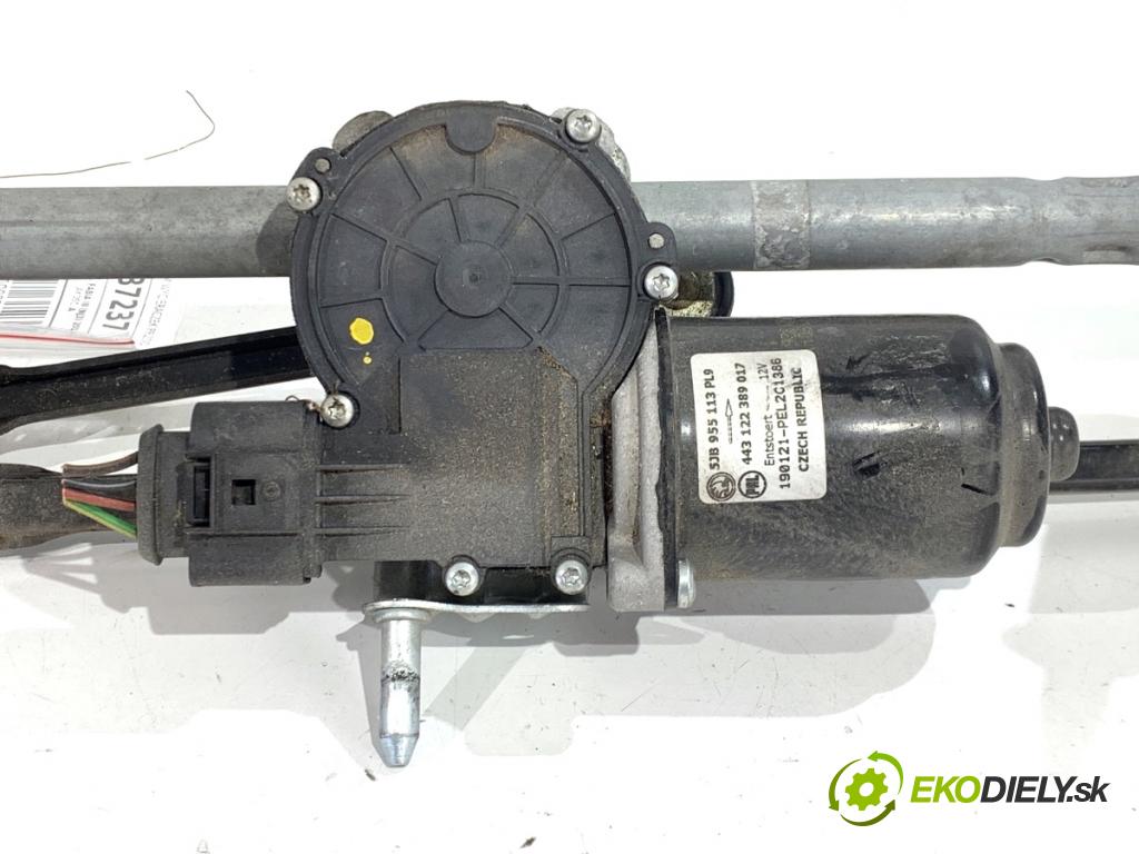 SKODA FABIA III liftback 2019 44 kW 1.0 999 Mechanizmus stieračov predný 5JB955113PL (Motorček stieračov predný)