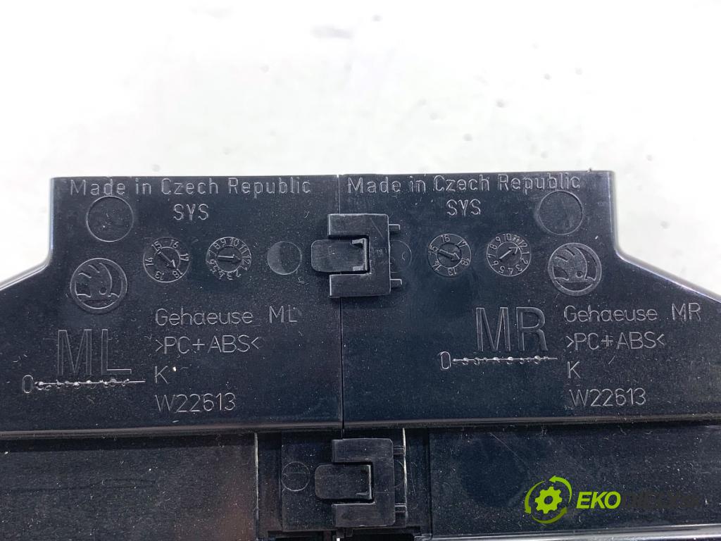 SKODA FABIA III liftback 2019 44 kW 1.0 999 mří topení přední část 6V0820951B