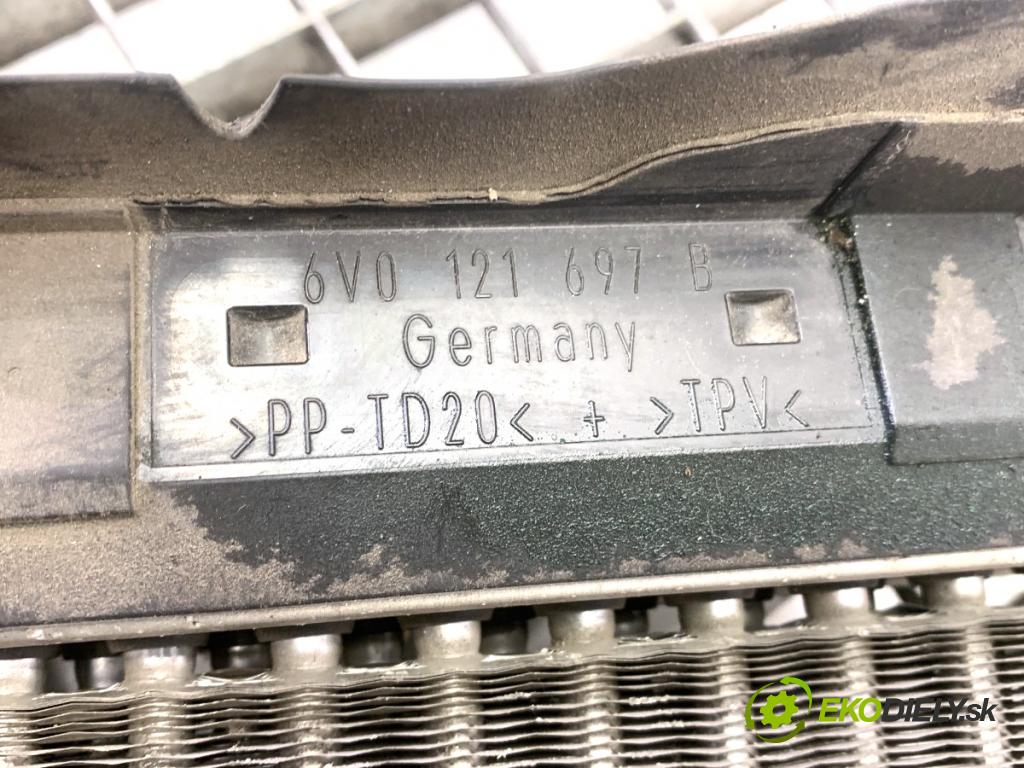 SKODA FABIA III liftback 2019 44 kW 1.0 999 chladič vody 6R0121253 (Vodní chladič)