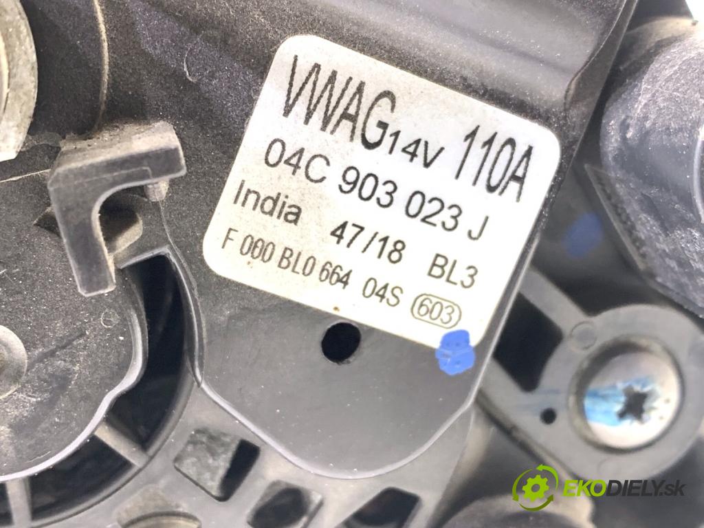 SKODA FABIA III liftback 2019 44 kW 1.0 999 Alternátor 04C903023J (Alternátor)