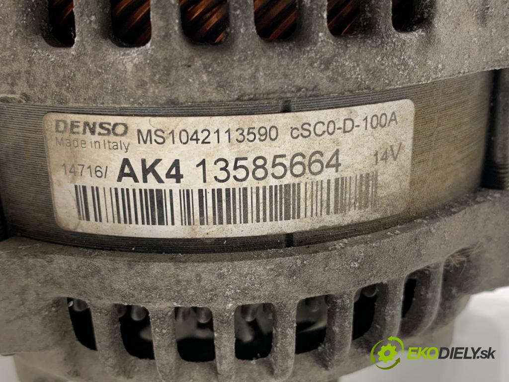 OPEL CORSA E liftback 2016 66 kW 1.4 LPG (08, 68) 1398 Alternátor 13585664 (Alternátor)