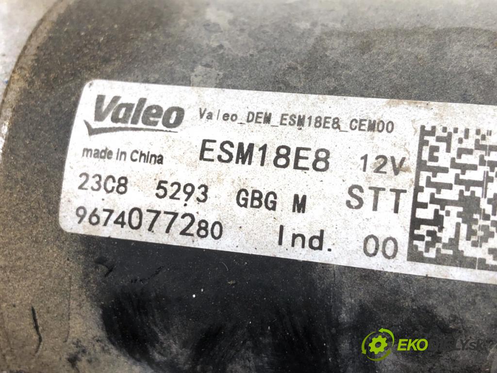 PEUGEOT 2008 I SUV 2018 81 kW 1.2 THP 110 / PureTech 110 1199 startér 9674077280 (Startér)