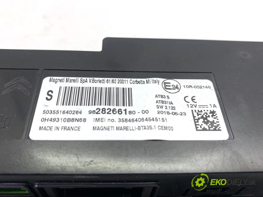 PEUGEOT 2008 I SUV 2018 81 kW 1.2 THP 110 / PureTech 110 1199 Modul telefónu 9828266180 9810624380 (Riadiaca jednotka ostatné)