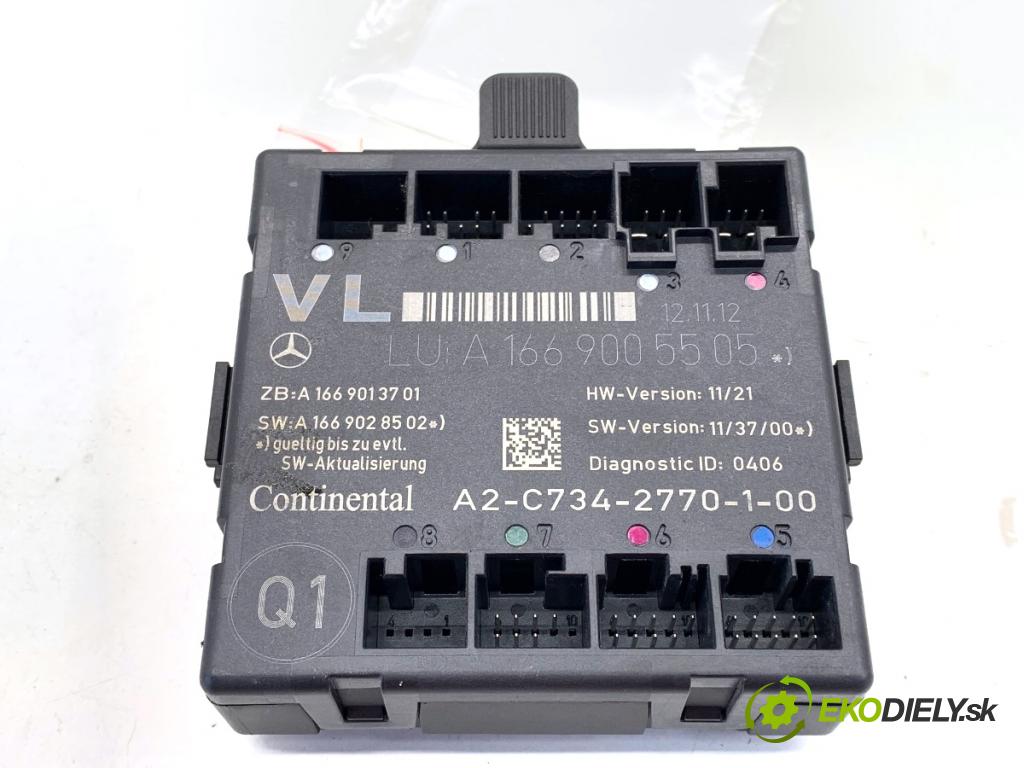 MERCEDES-BENZ W176 liftback 2012 90 kW A 180 (176.042) 1595 modul dveře přední část levý 1669005505