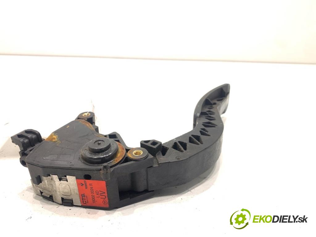 RENAULT GRAND SCENIC III nadwozie wielkoprzestrzenne (MPV) 2011 96 kW 1.4 16V (JZ0F) 1397 Potenciometer plynu 180020024R (Potenciometer plynového pedálu)