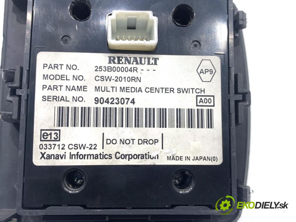 RENAULT GRAND SCENIC III nadwozie wielkoprzestrzenne (MPV) 2011 96 kW 1.4 16V (JZ0F) 1397 Panel ovládania navigácie 253B00004R