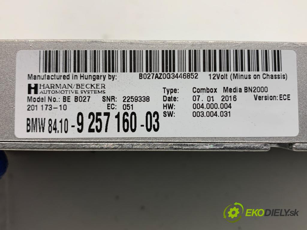 MINI COUNTRYMAN R60 Kombi 2016 140 kW Cooper S ALL4 1598 Modul BLUETOOTH 9257160 (Riadiaca jednotka ostatné)