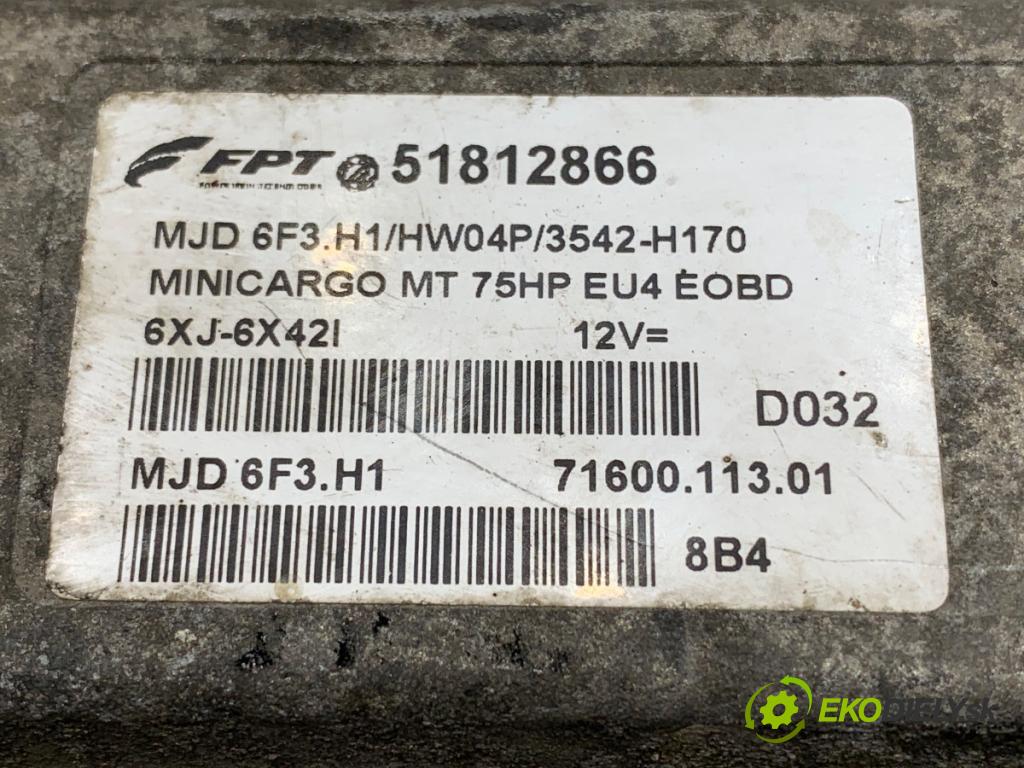 FIAT FIORINO III Nadwozie pełne/minivan 2008 70 kW 1.3 D Multijet (225BXE1A) 1248 riadiaca jednotka Motor 51812866 (Riadiaca jednotka)