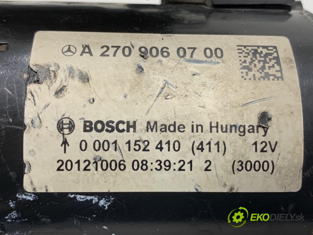 MERCEDES-BENZ W176 liftback 2012 90 kW A 180 (176.042) 1595 startér A2709060700 (Startér)