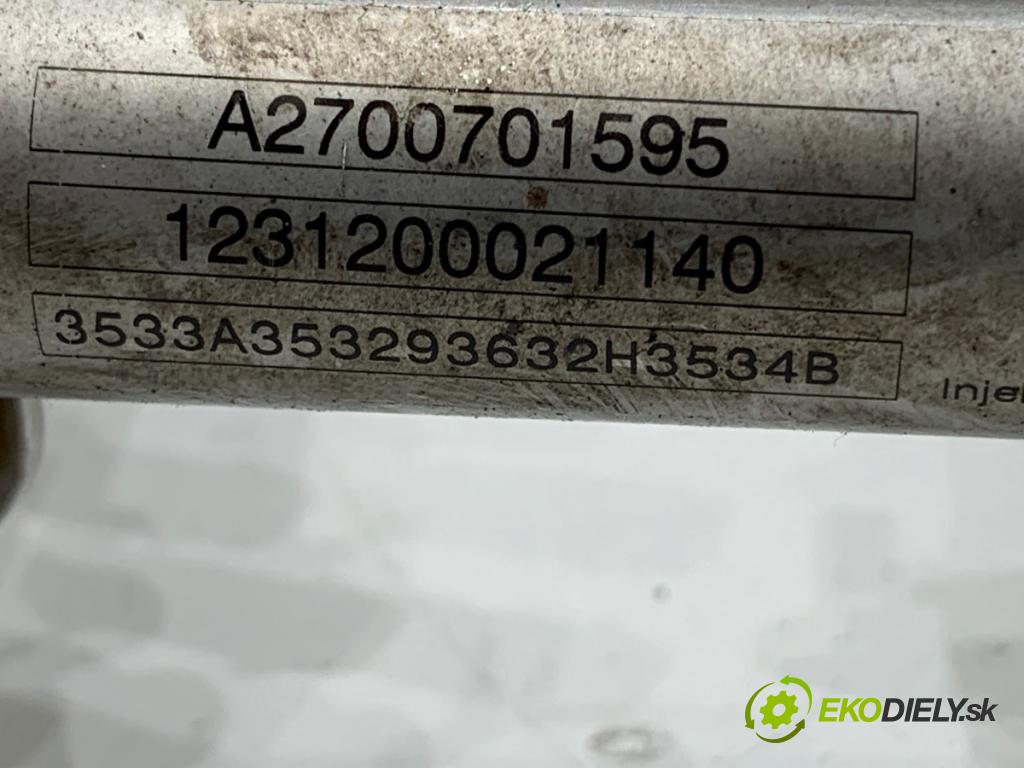 MERCEDES-BENZ W176 liftback 2012 90 kW A 180 (176.042) 1595 lišta vstřikovací trysky: A2700780245 A2700701595