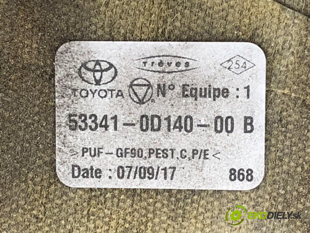 TOYOTA YARIS III liftback 2017 51 kW 1.0 (KSP130_) 998 odhlučnění kapoty 53341-0D140-00