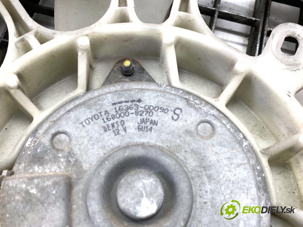TOYOTA YARIS III liftback 2017 51 kW 1.0 (KSP130_) 998 Ventilátor chladiča 422750-4972 (Ventilátor)