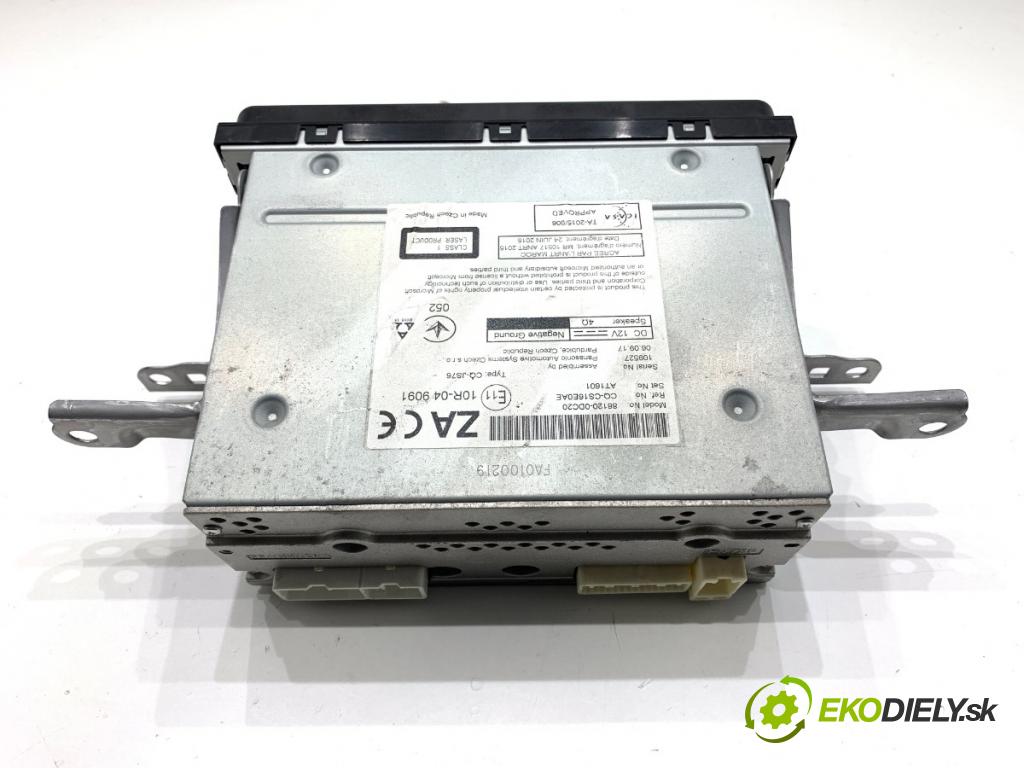 TOYOTA YARIS III liftback 2017 51 kW 1.0 (KSP130_) 998 RADIO 86120-0DC20 (Audio zariadenie)