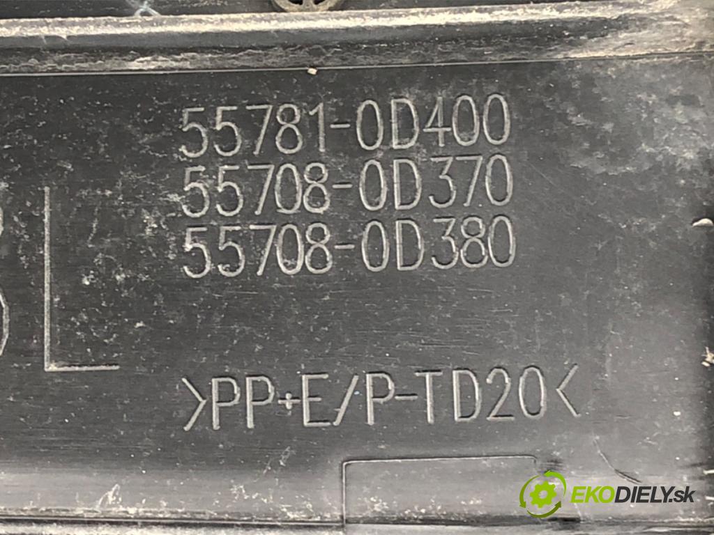 TOYOTA YARIS III liftback 2017 51 kW 1.0 (KSP130_) 998 Torpédo, plast pod čelné okno 55781-0D400 (Torpédo (plast pod čelným sklom))