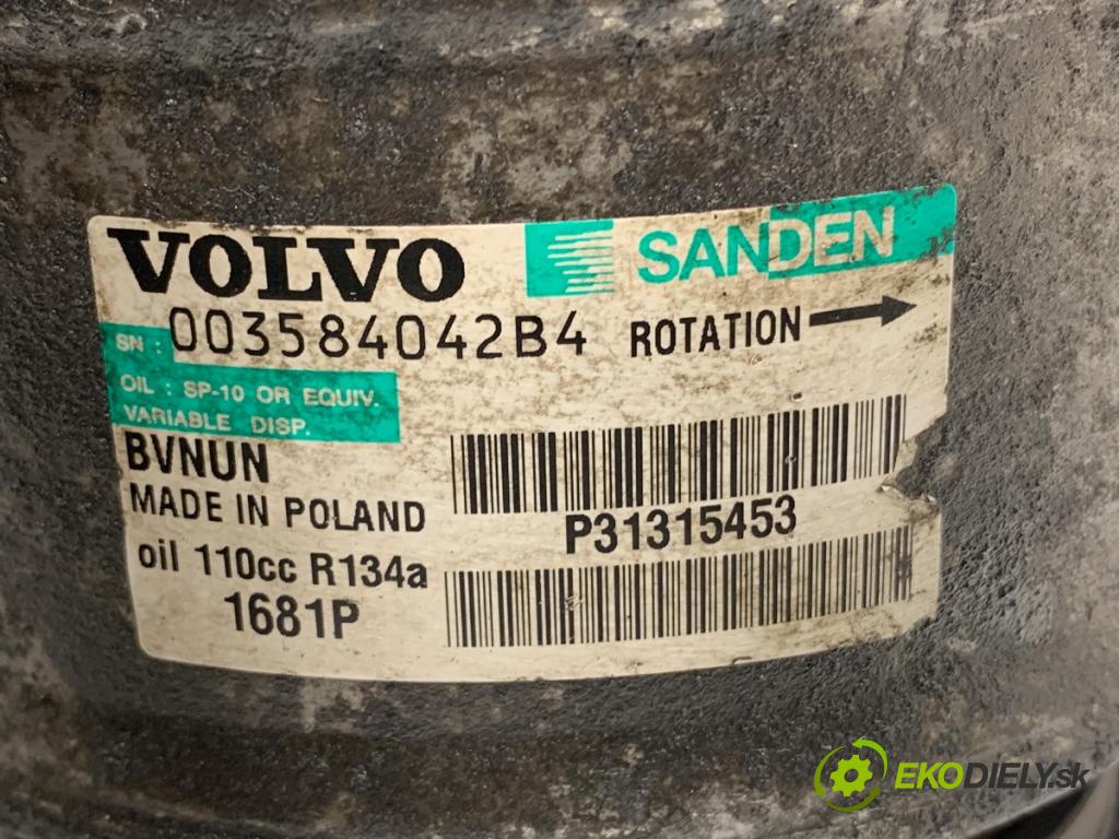 VOLVO S80 II sedan 2012 120 kW D3 / D4 1984 Kompresor klimatizácie 31315453 (Kompresor klimatizácie)
