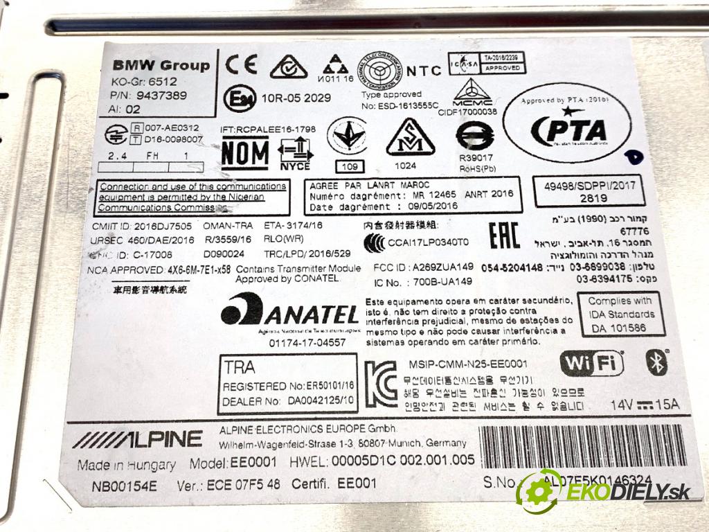 MINI CLUBMAN F54 Kombi 2019 100 kW Cooper 1499 RADIO mavigace 9437389 (Audio zařízení)