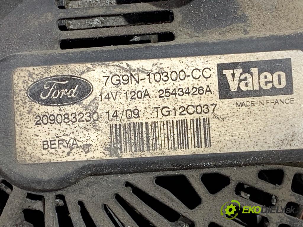 FORD FIESTA MK7 liftback 2009 44 kW 1.25 1242 Alternátor 7G9N-10300-CC (Alternátor)