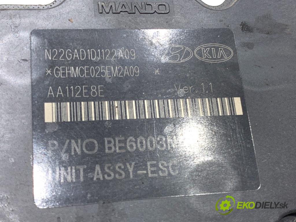 KIA CARENS IV nadwozie wielkoprzestrzenne (MPV) 2013 100 kW 1.7 CRDi 1685 Pumpa ABS 58910-A4810 (Pumpa ABS)