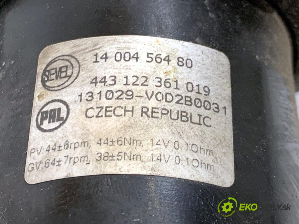 FIAT SCUDO II Skrzynia 2013 94 kW 2.0 D Multijet 1997 mechanismus stěračů přední část 1400456480 (Motorek stěračů přední)