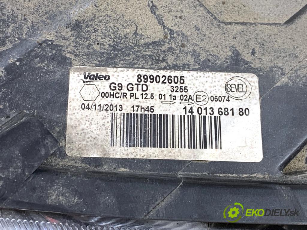 FIAT SCUDO II Skrzynia 2013 94 kW 2.0 D Multijet 1997 světlomet levý přední část 89902605