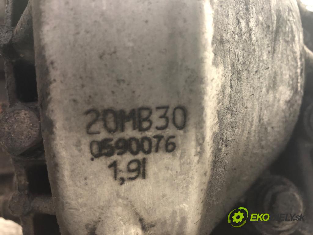 FIAT SCUDO II Skrzynia 2013 94 kW 2.0 D Multijet 1997 převodovka 20MB30 (Převodovka)