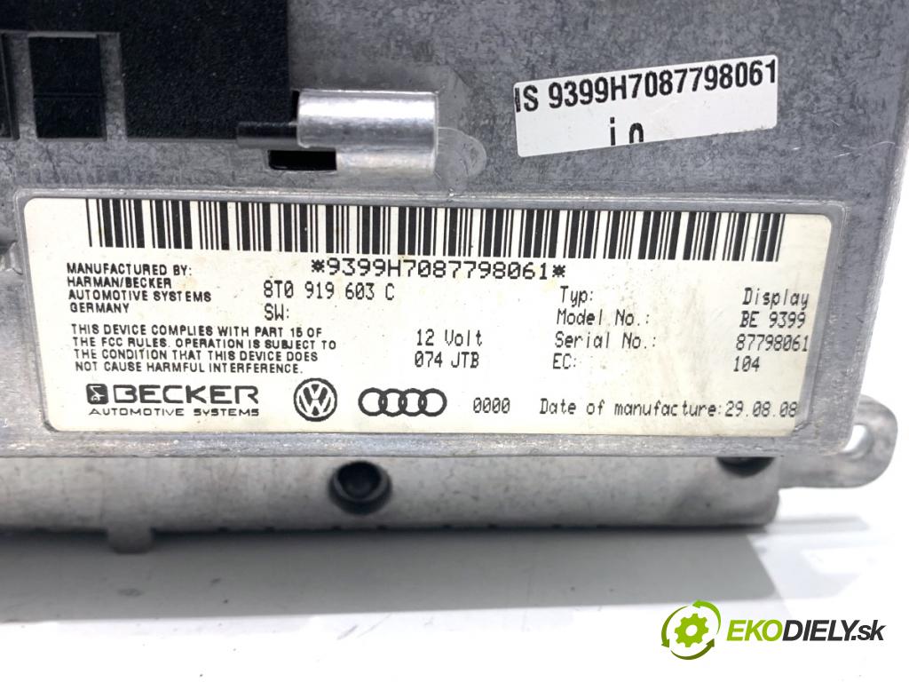 AUDI A5 8T coupe 2008 176 kW 3.0 TDI quattro 2967 Dislpej 8T0919603C (Prístrojová doska)