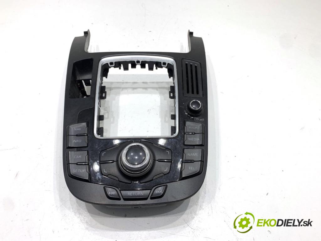 AUDI A5 8T coupe 2008 176 kW 3.0 TDI quattro 2967 Panel ovládania radia 8T0919609WFX (Prepínacie páčky pod volantom)