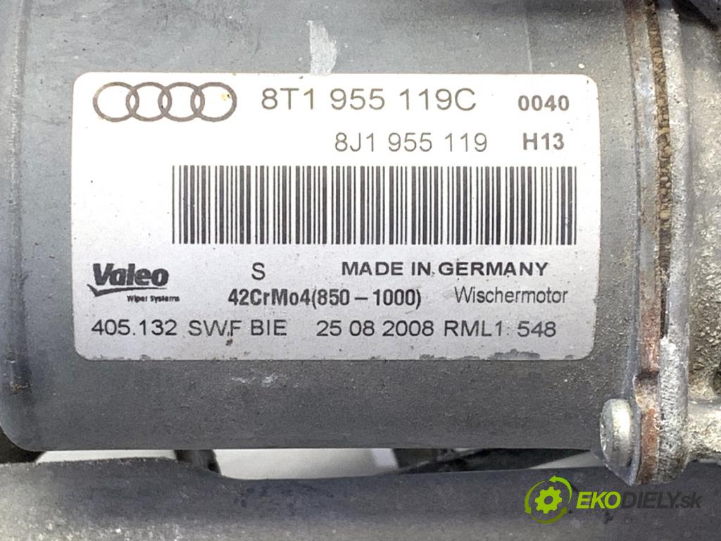 AUDI A5 8T coupe 2008 176 kW 3.0 TDI quattro 2967 Mechanizmus stieračov predný 8T1955119C (Motorček stieračov predný)