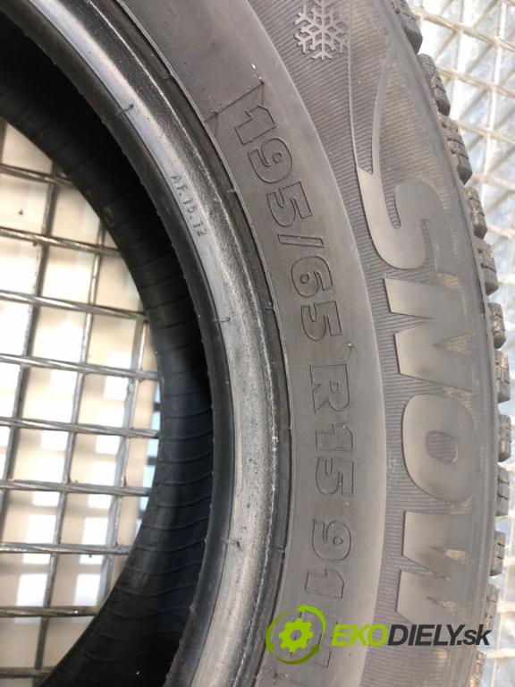 --- ---      PNEUMATIKY: zima 2X 195/65 15" KORMORAN