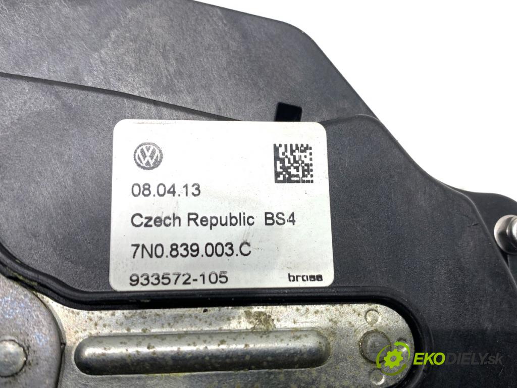 VW SHARAN nadwozie wielkoprzestrzenne (MPV) 2013 130 kW 2.0 TDI 1968 zámok Dvere pravy zad 7N0839003C 7N0839016C