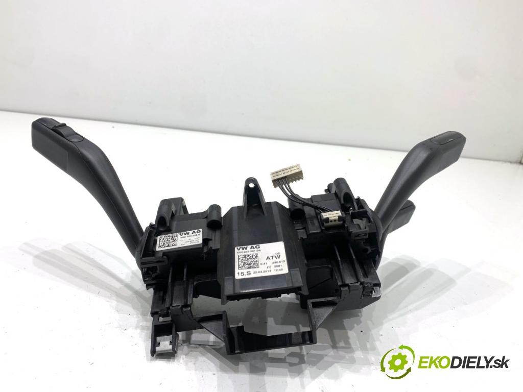 VW SHARAN nadwozie wielkoprzestrzenne (MPV) 2013 130 kW 2.0 TDI 1968 Prepínač kombinovaný 5K0953502R (Prepínacie páčky pod volantom)