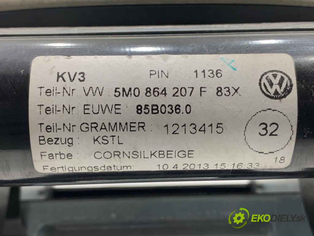 VW SHARAN nadwozie wielkoprzestrzenne (MPV) 2013 130 kW 2.0 TDI 1968 Lakťová opierka 5M0864207F (Lakťová opierka)