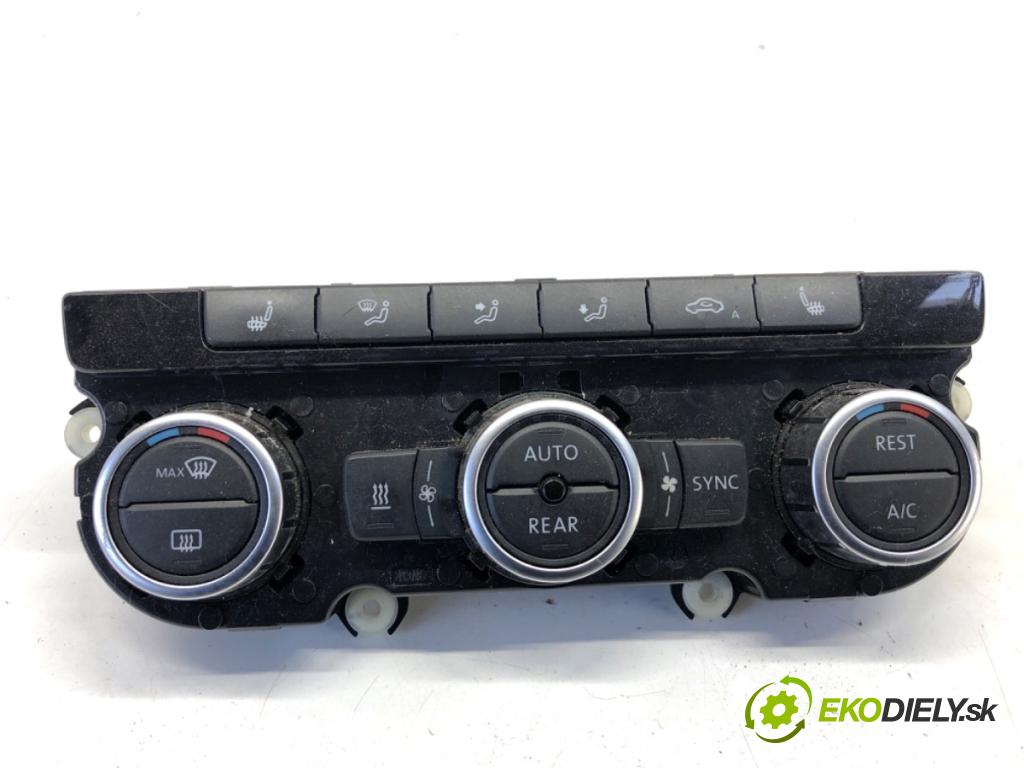 VW SHARAN nadwozie wielkoprzestrzenne (MPV) 2013 130 kW 2.0 TDI 1968 Panel ovládania kúrenia 7N0907044H (Prepínacie páčky pod volantom)