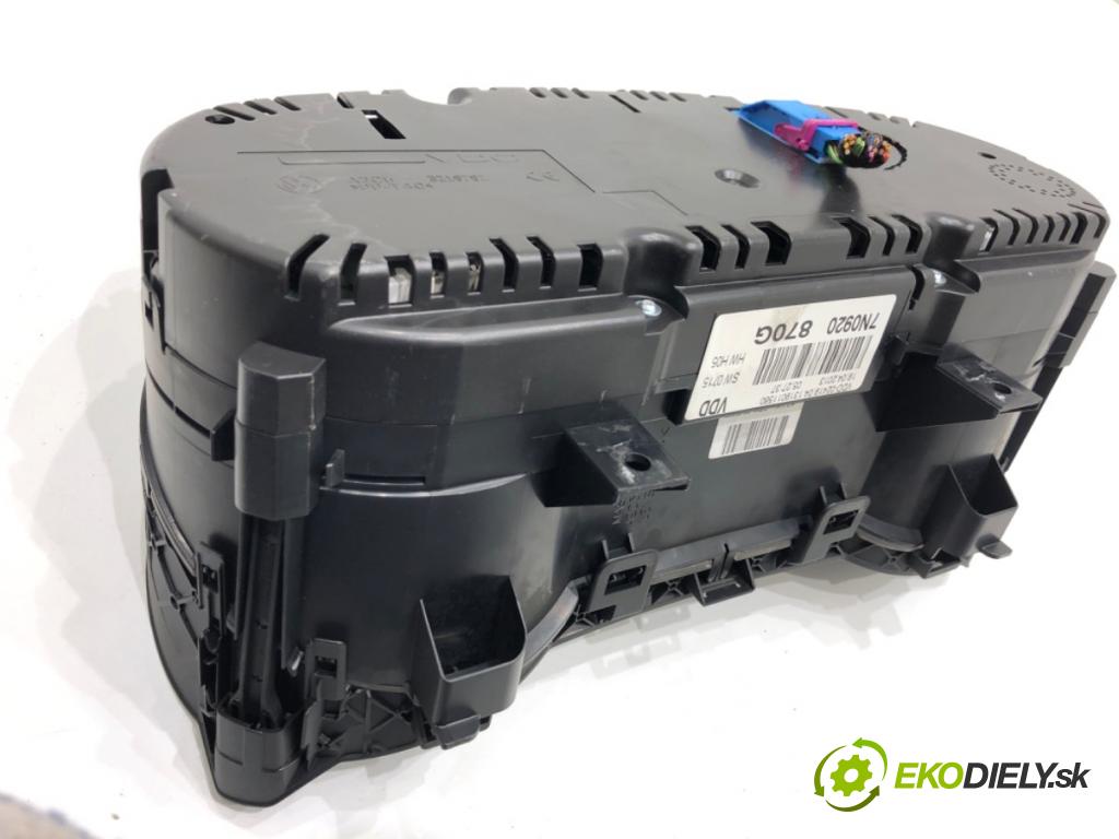 VW SHARAN nadwozie wielkoprzestrzenne (MPV) 2013 130 kW 2.0 TDI 1968 Prístrojovka 7N0920870G (Prístrojová doska)