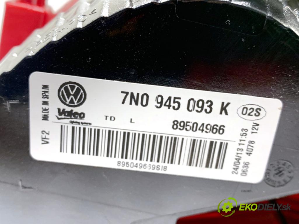VW SHARAN nadwozie wielkoprzestrzenne (MPV) 2013 130 kW 2.0 TDI 1968 světlo zadní část levá strana vnitřní 7N0945093K (Klika dveří ostatní)