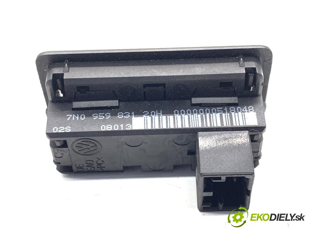 VW SHARAN nadwozie wielkoprzestrzenne (MPV) 2013 130 kW 2.0 TDI 1968 Prepínač otvárania dverí 7N0959831 (Prepínacie páčky pod volantom)