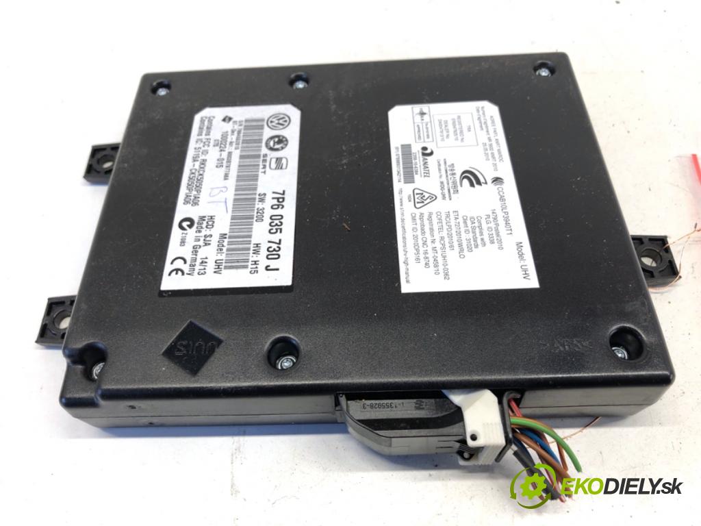 VW SHARAN nadwozie wielkoprzestrzenne (MPV) 2013 130 kW 2.0 TDI 1968 Modul BLUETOOTH 7P6035730L (Riadiaca jednotka ostatné)