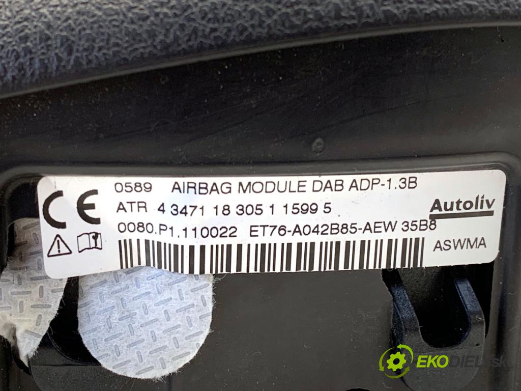 FORD TRANSIT COURIER Nadwozie pełne/minivan 2018 74 kW 1.0 EcoBoost 998 AirBag volantu ET76-A042B85-AEW (Airbag)