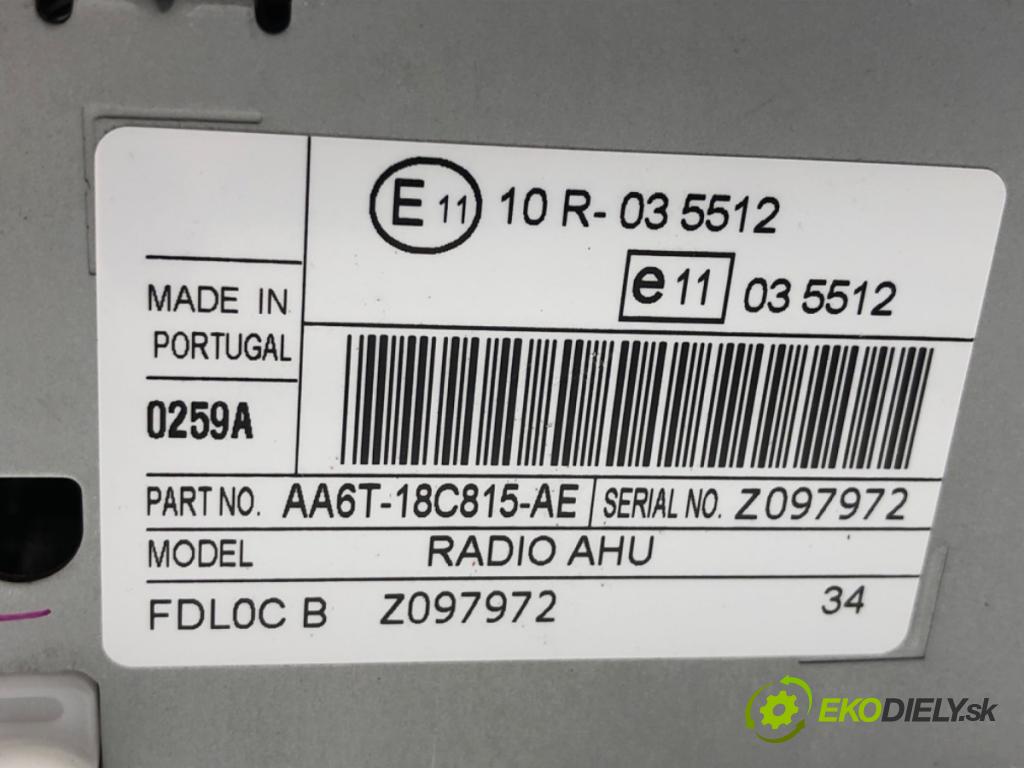 FORD FIESTA MK7 liftback 2012 71 kW 1.4 1388 RADIO AA6T-18C815-AE (Audio zařízení)