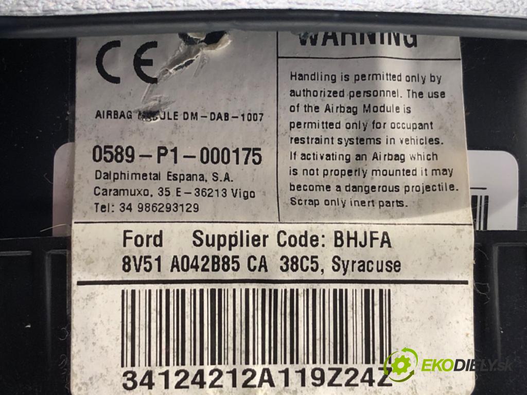 FORD FIESTA MK7 liftback 2012 71 kW 1.4 1388 AirBag volantu 8V51-A042B85-CA (Airbag)