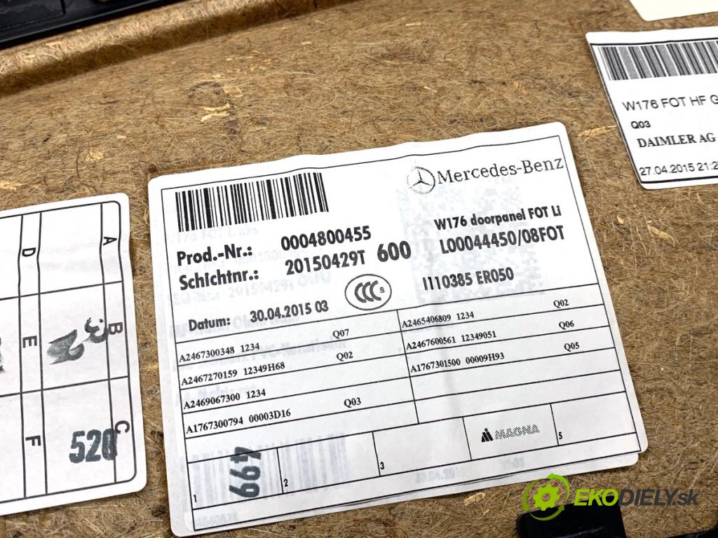 MERCEDES-BENZ W176 liftback 2015 90 kW A 180 (176.042) 1595 ča dveře levý zadní část AMG