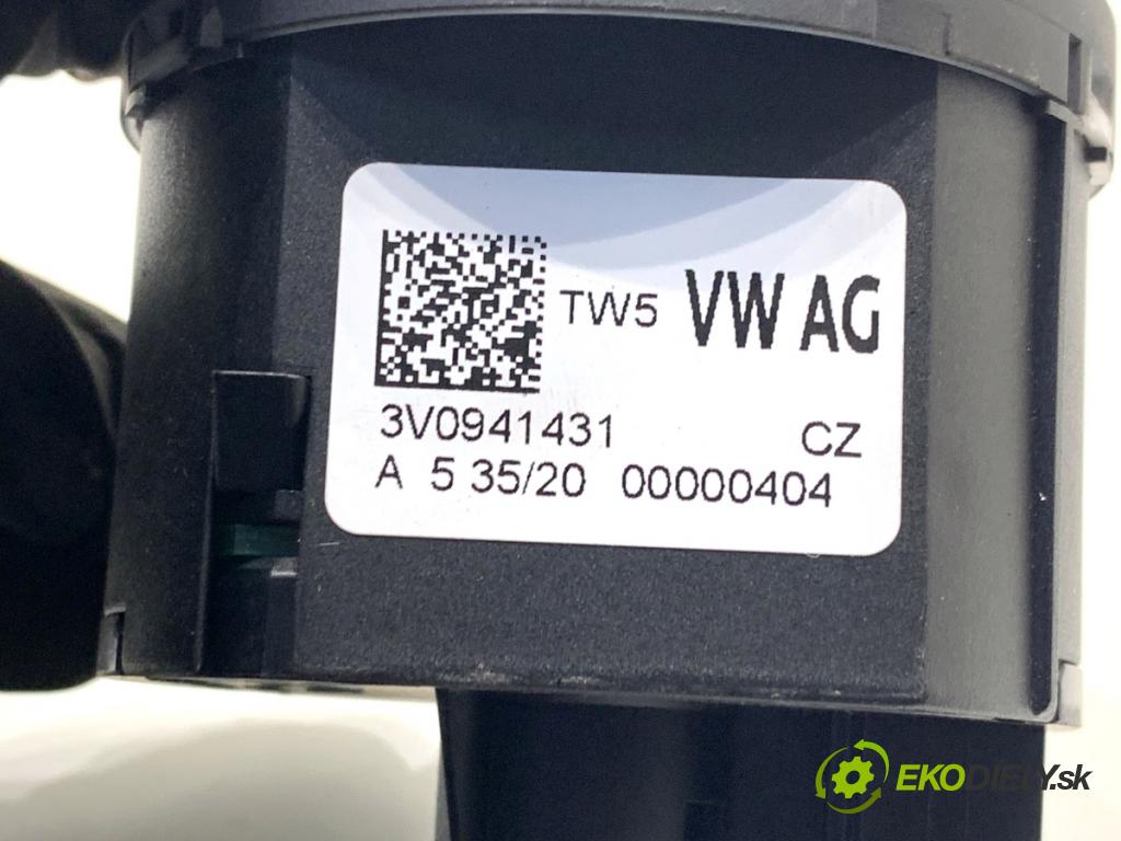 SKODA SUPERB III Kombi 2020 160 kW 1.4 TSI iV 1395 Spínač svetiel 3V0941431