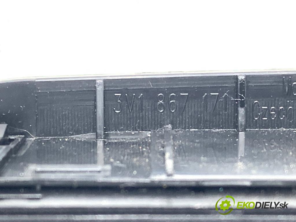 SKODA SUPERB III Kombi 2020 160 kW 1.4 TSI iV 1395 Prepínač okien 3G0959857C (Prepínacie páčky pod volantom)