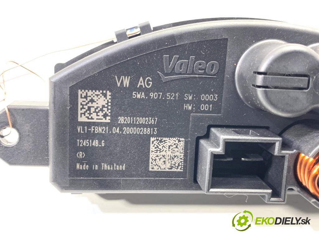 SKODA SUPERB III Kombi 2020 160 kW 1.4 TSI iV 1395 odpor rezistor topení vzduchu 5WA907521 (Odpor topení)